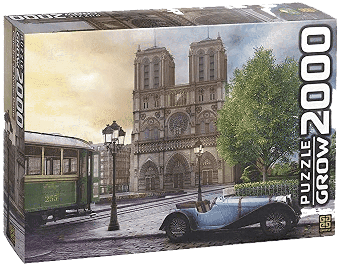 Kit quebra-cabeça de 1000 peças sobre a catedral de Notre Dame