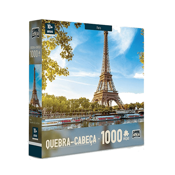 Kit quebra-cabeça de 1000 peças sobre a Torre Eiffel