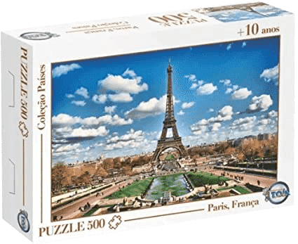 Kit quebra-cabeça de 500 peças sobre Paris