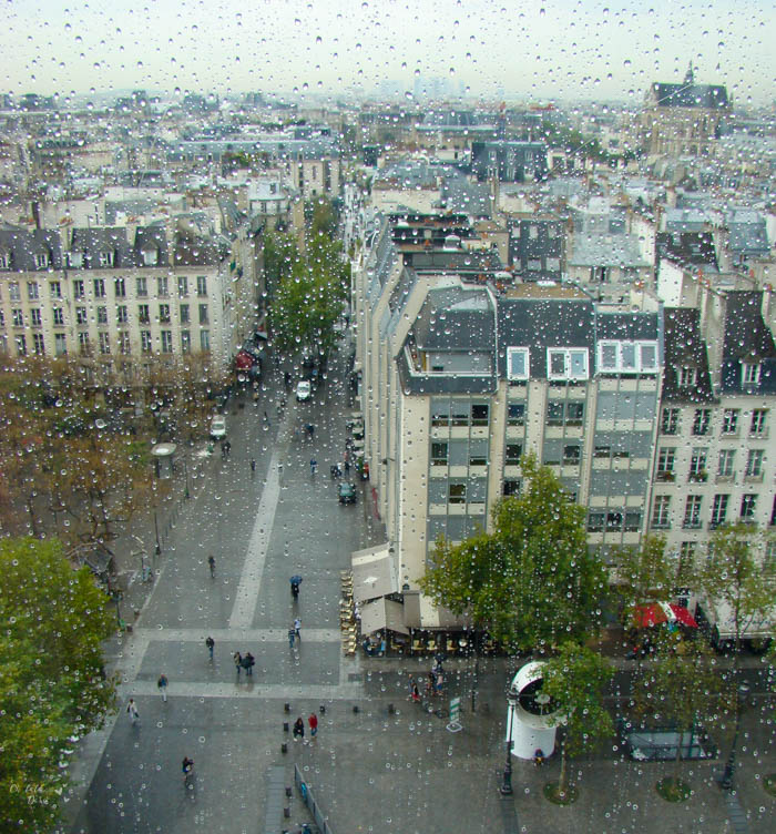 vista de paris do centre george pompidou