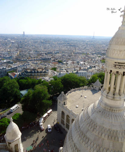 Vista da Sacre coeur em Montmartre